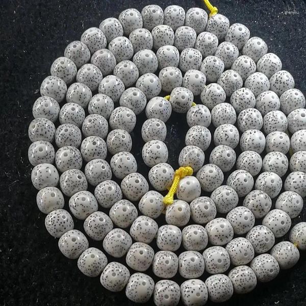 Bracciale a filo alto Hainan Xingyue Bodhi 108 perle di Buddha vecchio braccialetto liscio bianco R gennaio