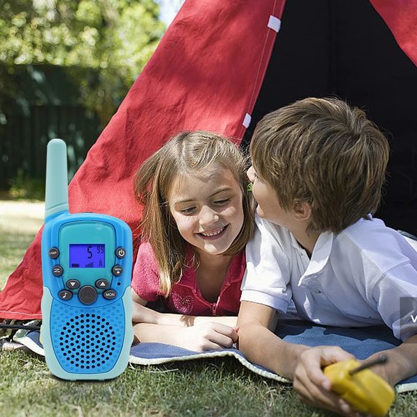 T388 Walkie Talkie Children 2 шт. Радиоприемник Walkie Talkie Toy Дети Подарок на день рождения Детские игрушки для мальчиков и девочек 3 км Ручной 240318