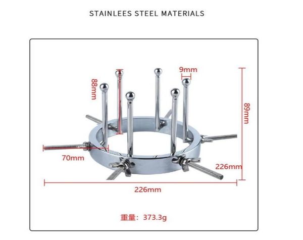 Dilatatore anale in metallo Morsetto dilatatore vaginale Specchio speculum vaginale Misura regolabile Plug anale Giocattoli adulti del sesso per donne Uomini Coppia2416401384