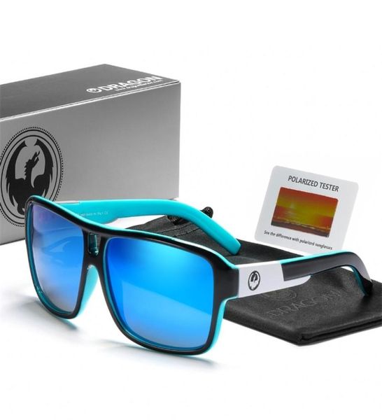 Dragon Polarisierte Sonnenbrille Männer Frauen Square Jam Entwickelt Männlich Schwarz Sport Sonnenbrille gafas de sol hombre Polarisation 2206164140640