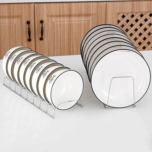 Küche Lagerung Edelstahl Dish Rack Deckel Und Halter Organizer Für Home Küchen Desktop Ordentlich