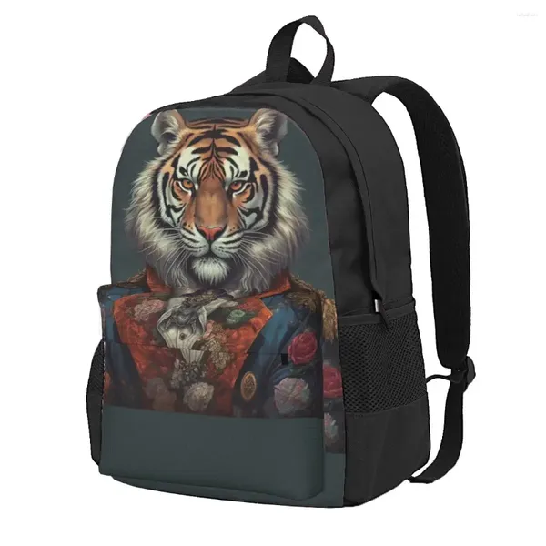 Zaino Tiger Dapper Abbigliamento Zaini da allenamento Uomo Borse da scuola traspiranti personalizzate Zaino divertente