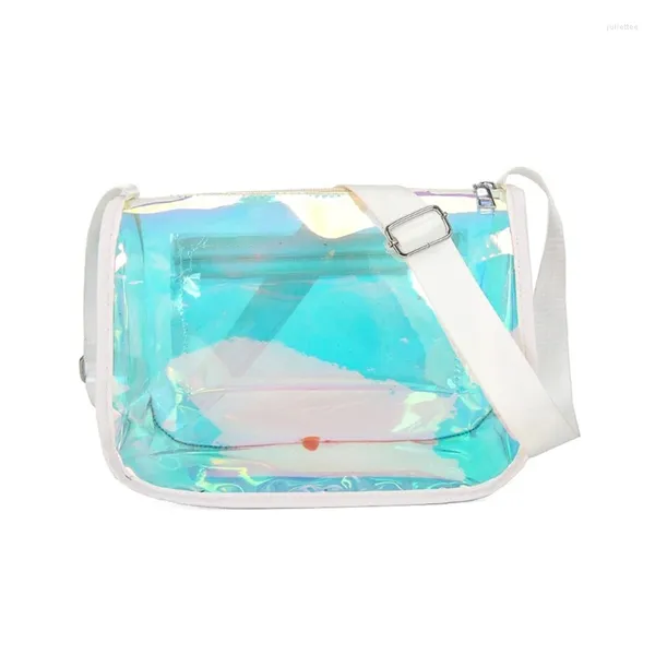 Umhängetaschen All-Matching-Tasche für Mädchen Frauen Clear Messenger Transparente Umhängetasche Mode Shopping Dating