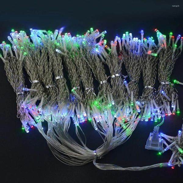 Party Dekoration 3x3m LED Eiszapfen Vorhang Fee String Licht 300 Weihnachten für Hochzeit Home Fenster Dekor