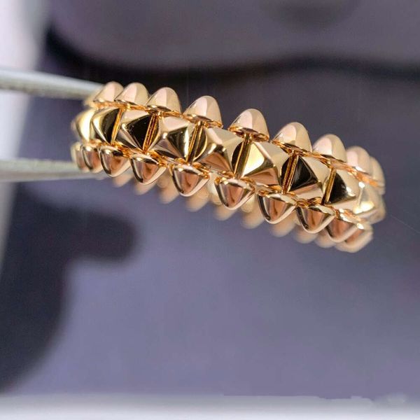 Screw Carter Rings Nail Seiko Quality Rivet Ring For Men Women V-Gold Material Material Moda Luxo Luxo Versátil Casal Live Broadcast Internet Popular U8GN