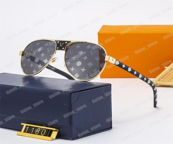 Круглая оправа Мужские солнцезащитные очки Дизайнерские женские модные солнцезащитные очки с коробкой с принтом букв Мужские очки V Очки класса люкс S8528669