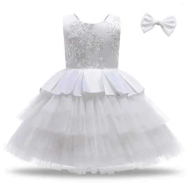 Mädchen Kleider Mesh Ballkleid Kuchen Rock Prinzessin Mädchen Schleife Kleid Kinder Erster Geburtstag Größe 80-120