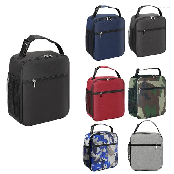 Essgeschirr Lunchtasche Oxford Tuch Tragbare Isolierung Outdoor Picknickbox Eis