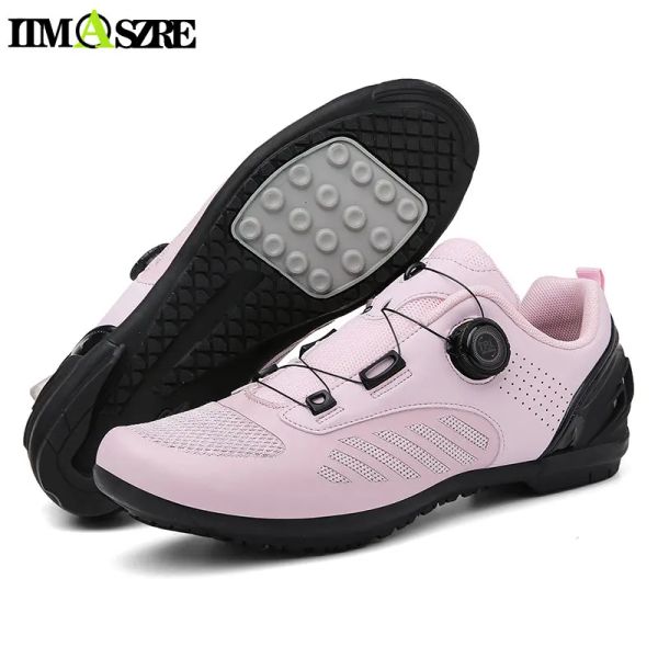 Botas Mulheres Sapatos de Ciclismo Non Cleat Pedal Flat Pedal MTB Sapatos de Mountain Bike Non Locking sem chuteira bicicleta rb velocidade rosa