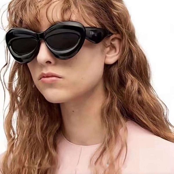 Loews mulher óculos de sol luxo óculos de sol designer homem loewee Runway 3d inflável moda avançada óculos de sol e óculos de sol