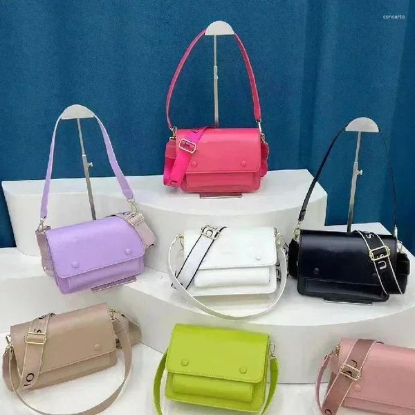 Umhängetaschen Damen Einkaufstasche Einfarbig Computer Einzel Crossbody PU Leder Frauen Handtasche Spanischer Bär Hohe Qualität