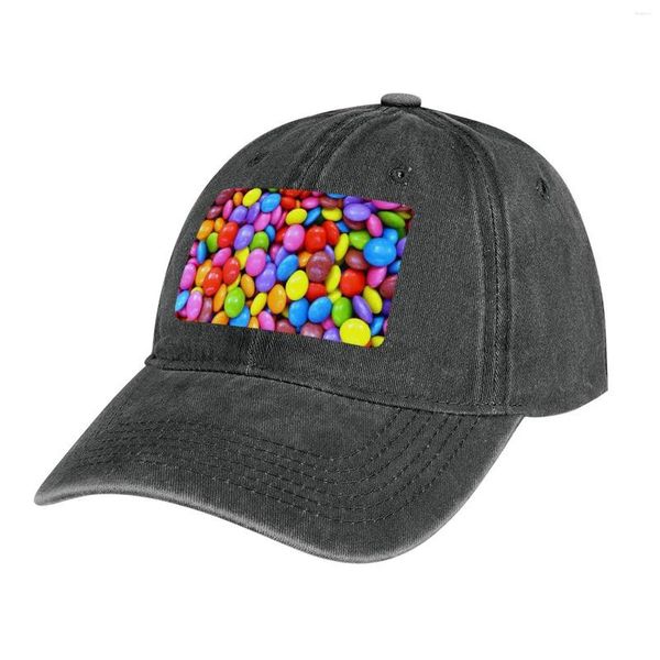 Berretti Smarties Sfondo - Caramelle Dolci Amante del cioccolato Regalo Cappello da cowboy Golf per uomo e donna