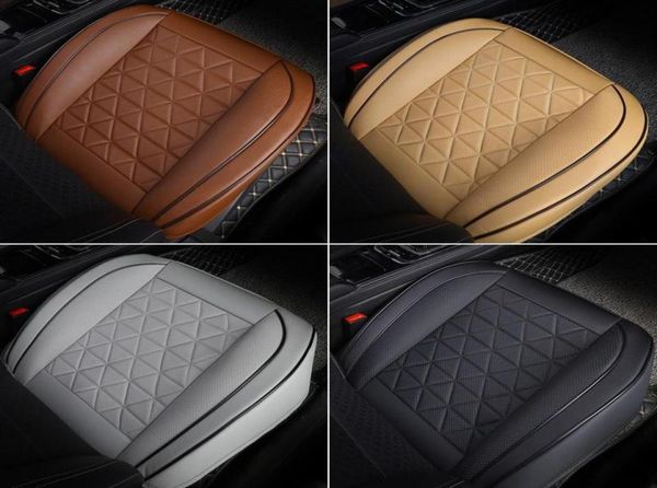 Capas de assento de carro Capa Frontal PU Couro Carros Almofada Protetor de Automóveis Universal Chair Pad Mat Auto Accessories7687233