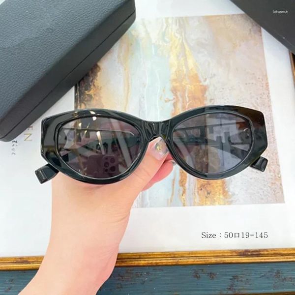 Солнцезащитные очки для девочек «кошачий глаз» для маленьких женщин 2024 Роскошные винтажные треугольные стильные модные женские совместные брендовые дизайнерские солнцезащитные очки для мужчин