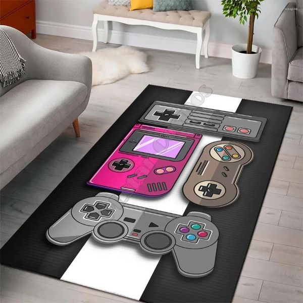 Carpets Game Handle Rapet Area 3D em todos os tapetes impressos Mat Anti-Slip Carpet Home Decoration 01