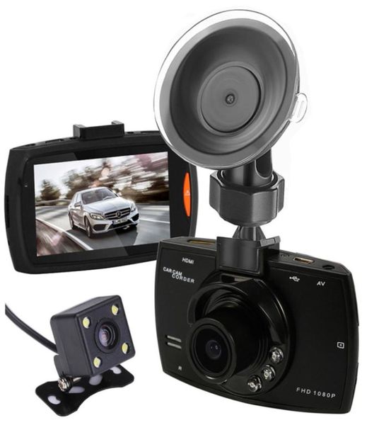 Mini 27quot carro DVR cam dirigindo gravador de vídeo carro caixa preta FHD 1080P frontal 140 ° traseiro 100 ° gravação em loop Gsensor motion dete2070417