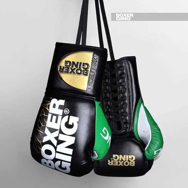 Equipamento de proteção 8 10 12 14oz Luvas de boxe Muay Thai para homens e mulheres Luva de treinamento de couro PU para luta contra kickboxing artes marciais mistas yq240318