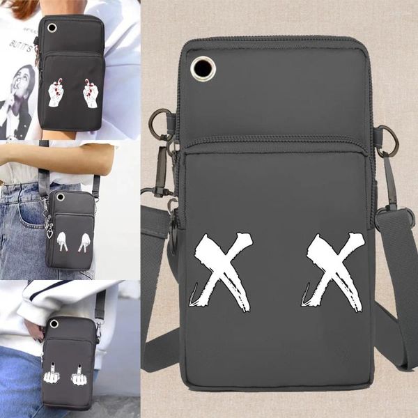 Torba Su Geçirmez Evrensel Cep Telefonu Cüzdanları Crossbody Çantalar Apple/Huawei Hücre Paket Göğüs Baskı Organizatör