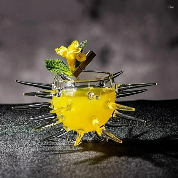 Copos de vinho criativo mar ouriço em forma de cocktail suco molecular taça de vidro adequado para festa e kit de bar