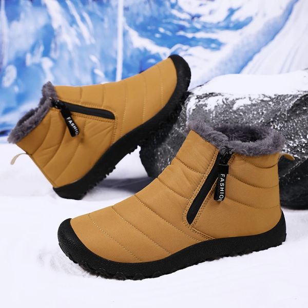 Scarpe stivali da uomo stivali invernali impermeabili stivali da neve leggeri uomini caldi scarpe da trekking scarpe da caviglia all'aperto uomini scivolano su scarpe casual