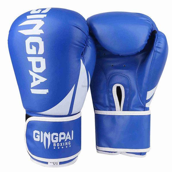 Equipamento de proteção de boa qualidade rosa azul adulto kick boxing luvas muay thai luva de boxe treinamento luta mulheres luvas de boxe luta mma luva yq240318