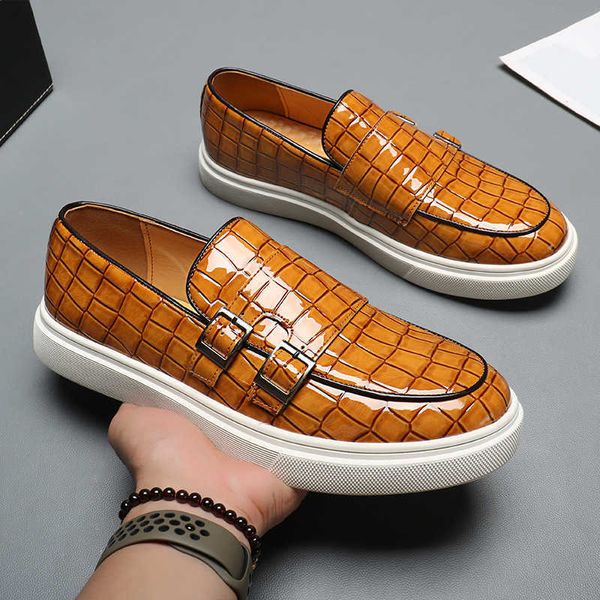 HBP Brand Olmayan 4 Renk Klasik Tasarım Çift Keşiş Strap Ayakkabıları Loafer Slip Üzerinde Kaliteli Düğün Erkek Elbise Ayakkabı