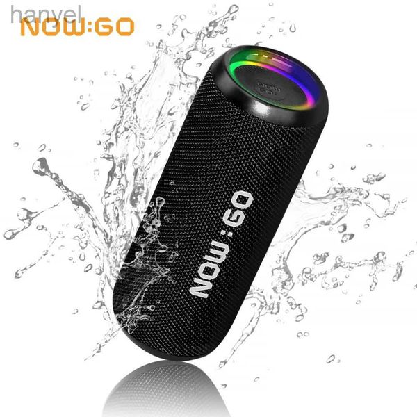 Altoparlanti portatili NowGo IPX7 Altoparlante da ciclismo all'aperto Altoparlante portatile Bluetooth 5.3 con audio surround a 360 gradi Modalità LED True Wireless Stereo 24318