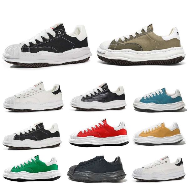 Maison Mihara Yasuhiro Peterson OG Sole Low Cut Homens Mulheres Designer Casual MMY Preto Branco Sapatos de Lona Mulheres Designers de Luxo Sapato