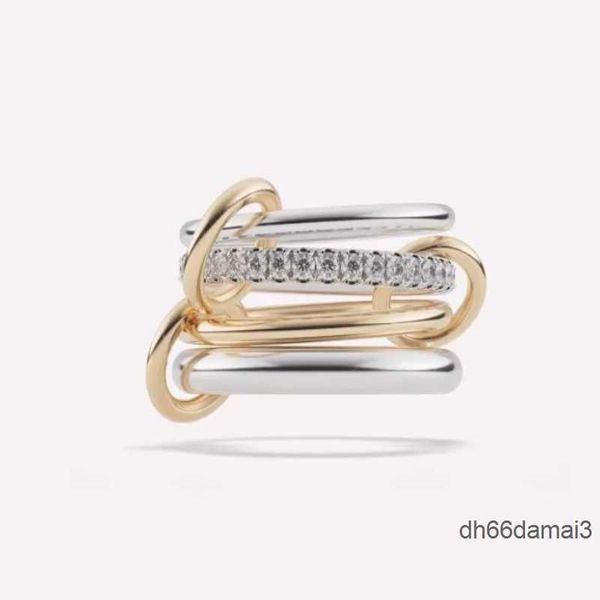 Spinelli anéis Nimbus SG Gris designer semelhante Novo em joias finas de luxo x Hoorsenbuhs Microdame anel de pilha de prata esterlina 5DA8