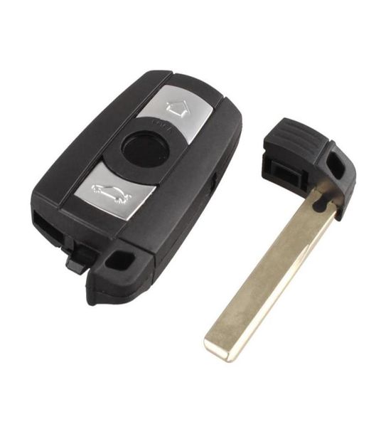 Гарантированный 100 2-кнопочный запасной бесключевой доступ в автомобиль, удаленный необрезанный смарт-брелок для ключей BMW 290L8721250