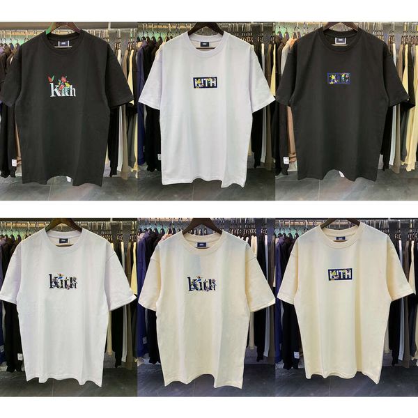 Kith Mens T-Shirts Tokyo Shibuya Kutu Tişörtlü Erkekler Kadın Sokak Görünümü Baskı Gömlekleri Tee Büyük Boy Atla Tişört Utss Tees Euro Boyut