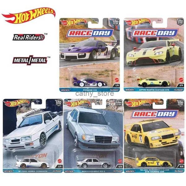 Druckguss-Modellautos Original Hot Wheels Car Culture Race Day Kinderspielzeug für Jungen Premium-Fahrzeug 1/64 Druckguss Audi R8 Ford Capri Porsche 935 CollectionL2403