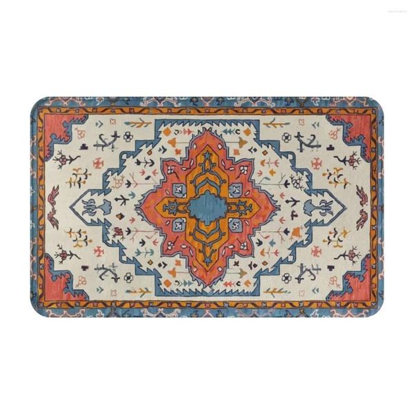 Tapetes Tradicional Boho Marroquino Estilo Capacho Tapete Tapete Footpad Bath Non-Slip Entrada Cozinha Quarto À Prova de Óleo de Água