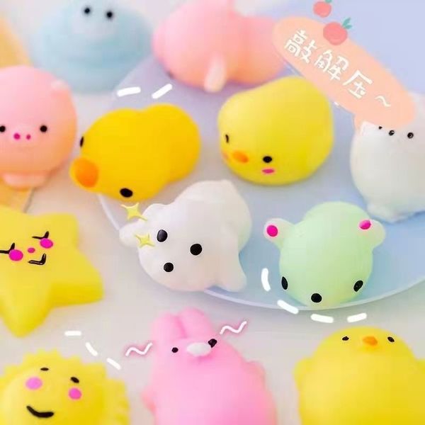 Squishy Animal Prop Note Neuheit Geschenk Fingerspitzenspielzeug Game Stick 200 Stück Poppuck Sticky Squishy Neuheit Gadget Spielzeug Scheiße zerquetscht für Kinder Neuheit Spiele Knopf lustige Spielzeuge