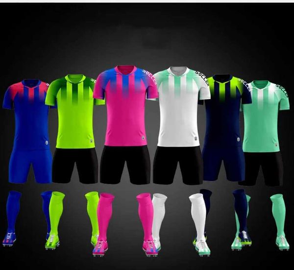 Trikots Fußballtrikot für Erwachsene und Kinder, individuelle Uniform, Herren-Sportbekleidungsset für fünf Personen, Damen Q240319