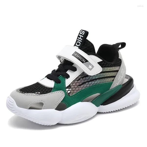 Freizeitschuhe 2024 Jungen Mädchen Mode Turnschuhe Baby/Kleinkind/Kleine Kinder Leder Trainer Kinder Schule Sport Weiches Laufen