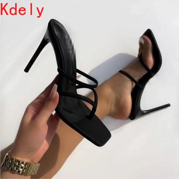 Ботинки Peep Toe Thin High Heels Big Size Black Women