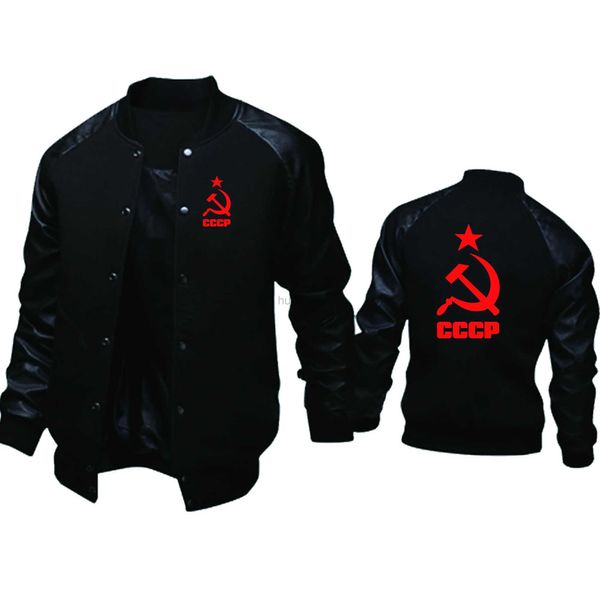 Felpe con cappuccio da uomo nuove felpe con cappuccio uniche CCCP russo URSS Unione Sovietica stampa giacca con cappuccio felpa casual di marca 24318