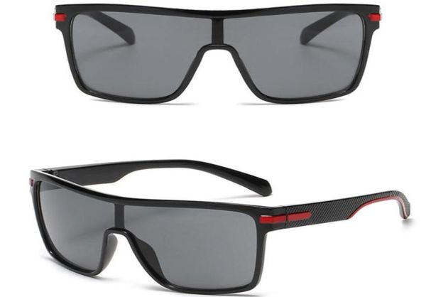 Летние мужские модные мотоциклетные ПЛЯЖНЫЕ солнцезащитные очки женские черные очки для вождения на открытом воздухе солнцезащитные очки для езды на велосипеде в большой оправе Square6852794