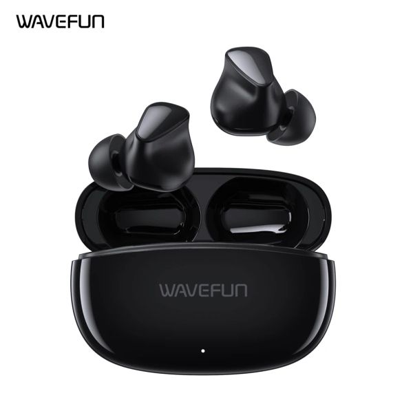 Kopfhörer Wavefun Rock Bluetooth-Kopfhörer Super Bass-Ohrhörer Musik Gaming Dual-Modus Schnellladung BT5.3 Drahtlose Kopfhörer-Ohrhörer