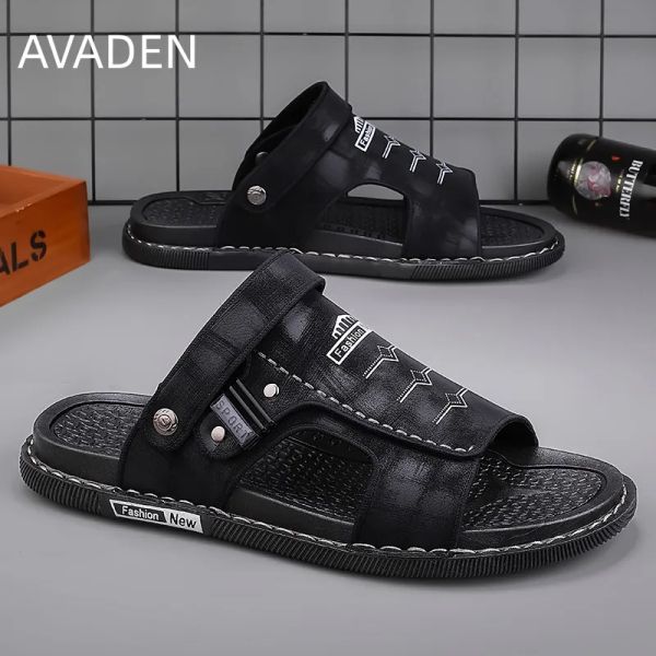 Сандалии Новые в сандалиях Man Fashion Outdoor Beach Shareball Platform Casual Shoea для Men Beach Sports Indoor House Sandals горячее лето