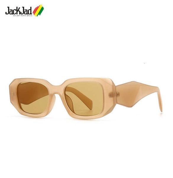 Солнцезащитные очки-авиаторы Jackjad 2021, модные винтажные классические солнцезащитные очки в квадратном стиле в стиле ретро для женщин, крутой уникальный брендовый дизайн, солнцезащитные очки4196288