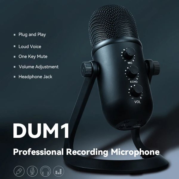 Mikrofonlar Profesyonel Kondenser Mikrofon Stüdyosu USB Mikrofon PC/Telefon Video Akışı Şarkı Söyleme Kayıt Mikrofonu Stand K678/K690