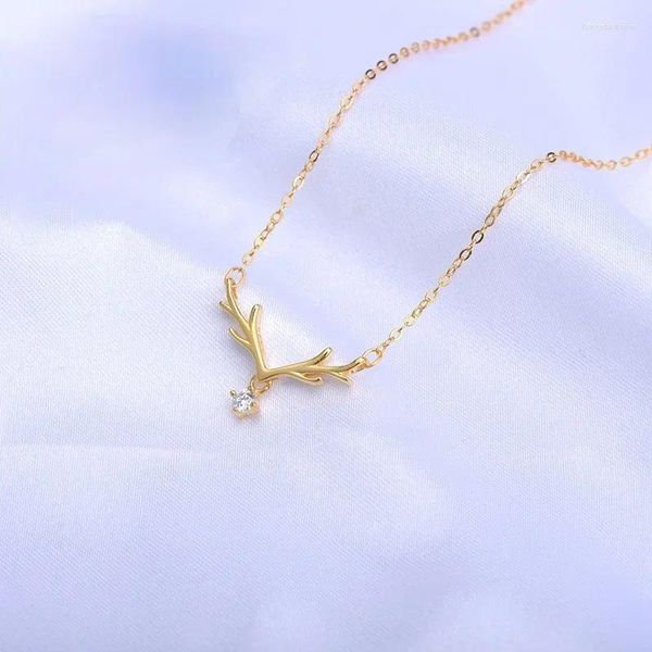 Catene di catene antler femminile in argento in argento