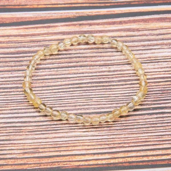 Strang OAIITE 4mm Hochwertiger Naturstein Topas String Armband Für Frauen Charme Männer Meditation Energie Schmuck