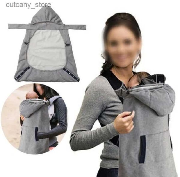 Träger Slings Rucksäcke Kleinkind Babytrage Wickelumhang Sling Winter Warme Decke Decke Cape Rucksäcke Babytrage Umhang Babyumhang Pack Outdoor Wear L240318