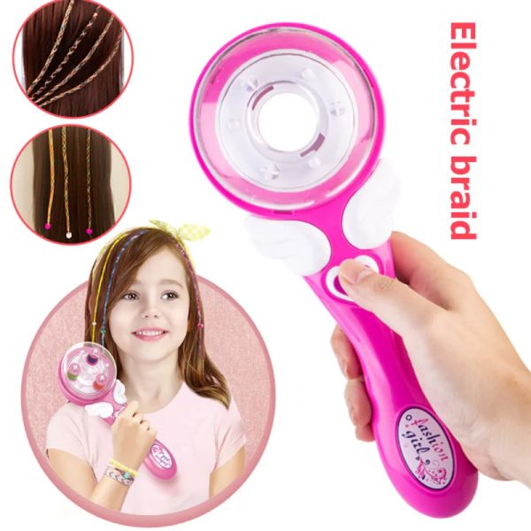 Strumenti Per Ragazze Macchina Automatica Per Intrecciare I Capelli Strumento Per Lo Styling Della Treccia Fai Da Te Elegante Macchina Per Intrecciare Torsione Rullo di Tessuto Bambini Finta Giocattoli