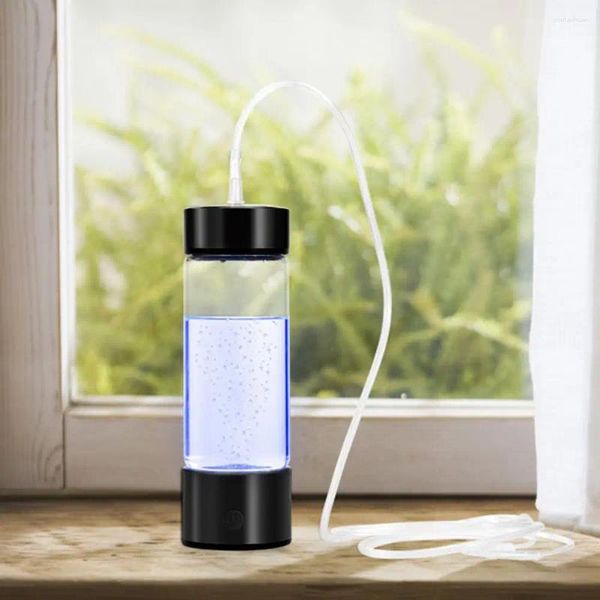 Copos de vinho ionizador de água saudável garrafa de hidrogênio portátil para viagens de escritório em casa recarregável fitness beber 420ml