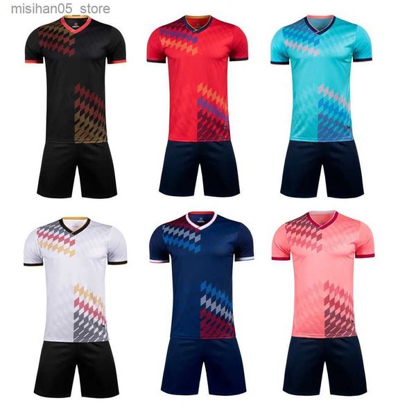 Trikots Fußballtrikot für Erwachsene und Kinder, individuelle Uniform, Herren-Sportbekleidungsset für fünf Personen, Damen Q2403192