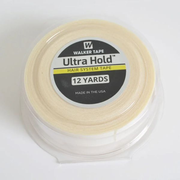 Adesivi 1 Rotolo 12 Metri Bianco Ultra Hold Supporto Nastro adesivo biadesivo impermeabile per estensione dei capelli/parrucchino/parrucca in pizzo